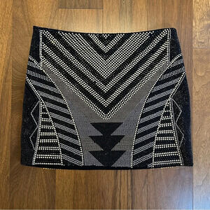 Beautiful Metallic Studded Skirt